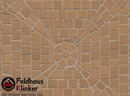 Клинкерная брусчатка мозаика Feldhaus Klinker M402DF gala plano